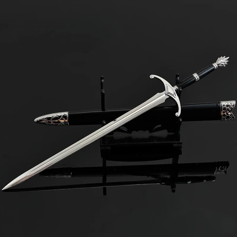 22cm novo jogo DARK SOULS periféricos braços lothric cavaleiro espada modelo de metal decoração de mesa ornamentos meninos presentes de aniversário brinquedos