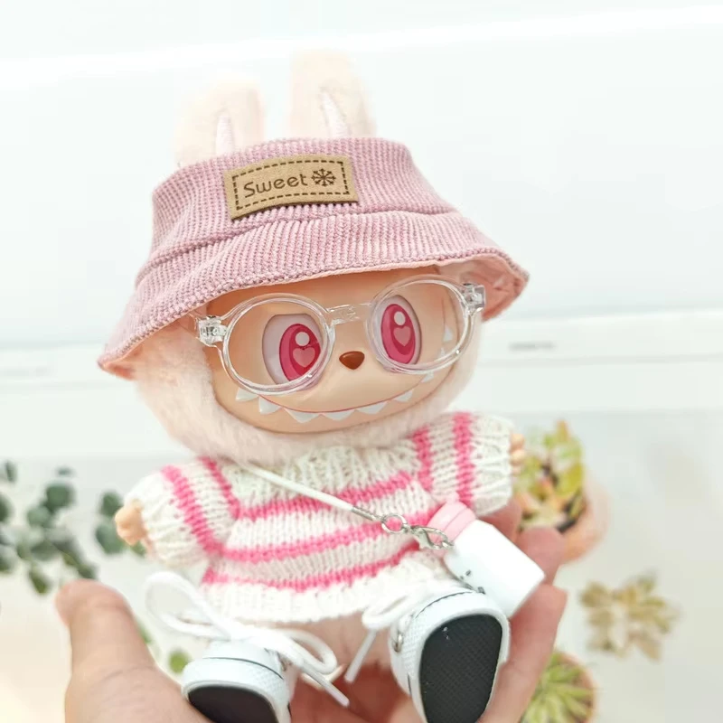 Per vestiti Labbubu Accessori per bambole Labubu Gioielli Kawaii Ornamento per bambole carine Regalo di Natale Portachiavi Labubu creativo Giocattoli per bambini