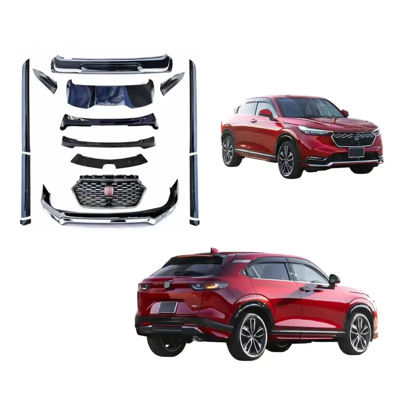 

Modification For HR-V HRV VEZEL 2023-2025 Body Kits Front & Rear Bumper Side Skirt & Grille Spoilers Plastic Replacement P