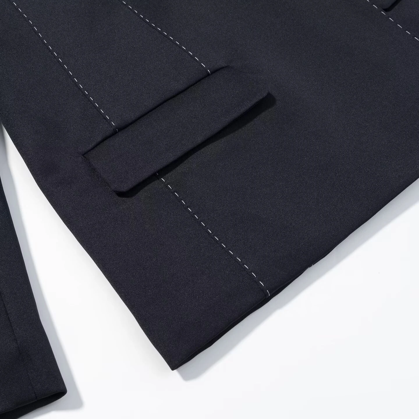 Spring new women's clothing with shoulder pads lapel collar long sleeves loose contrasting splicing stitching suit jacket