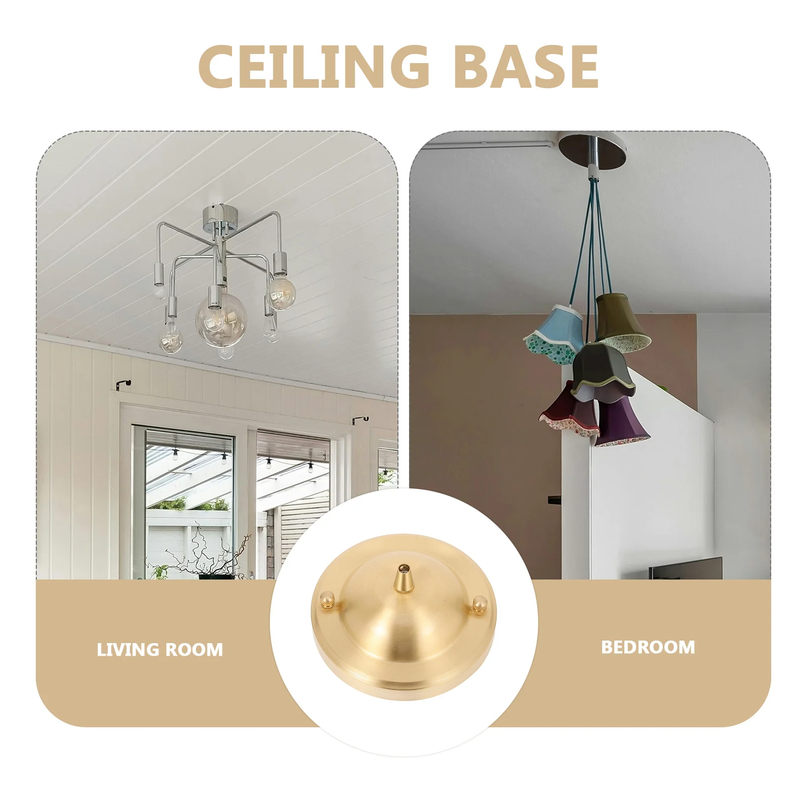 لوحة مظلة السقف النحاسية خمر نمط تركيب المصابيح تصاعد قوس لوحة الزخرفية لغرفة المعيشة غرفة نوم #2