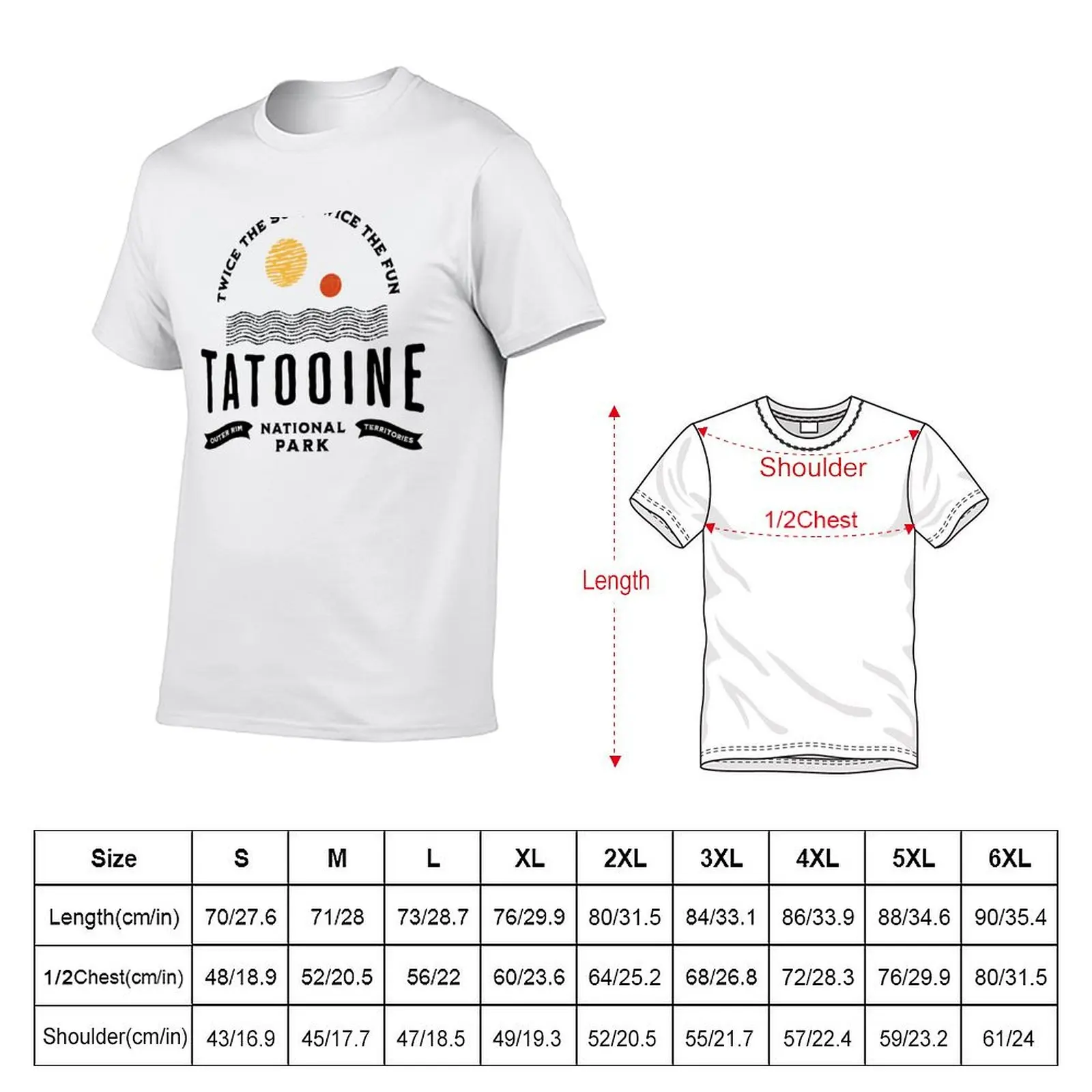 Tatooine National Park - Twice the Fun, Twice the Fun! T-Shirt man tshirt t shirts for man graphic tees T-shirt