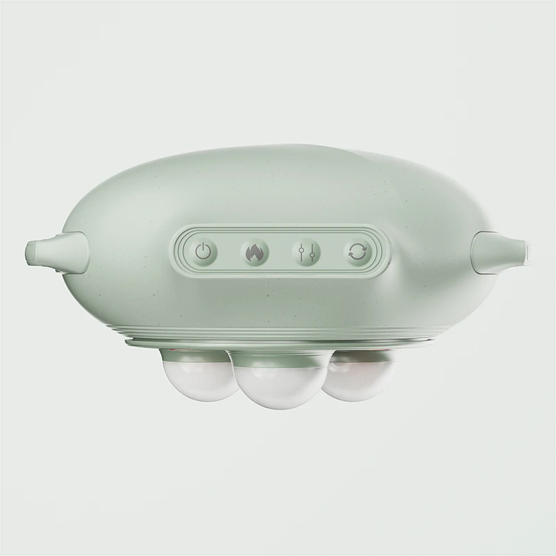 Jade Stone Abdominal Massager, Adjustable Temperature, Relieves Waist Discomfort, Bloating Relief, Massage Therapy Tool