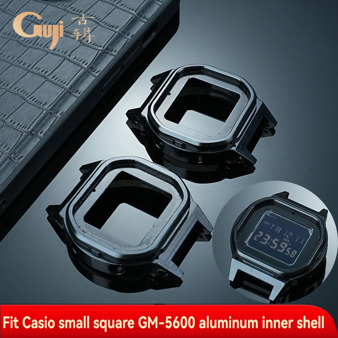 

For Casio metal small square 3229 GM-5600 modified case aluminum alloy inner case movement case damaged repair replacement parts