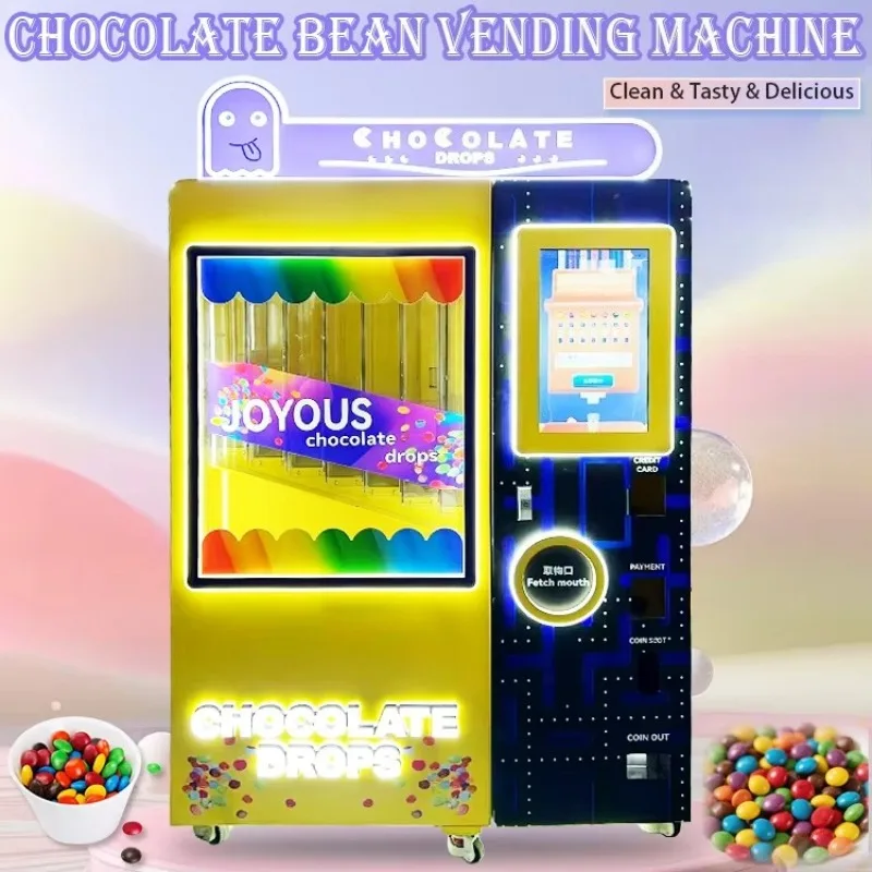 Customizable Popular Fully Automatic Self-Service Candy Dispenser Multi-Flavoured Chocolate Sugar Beans Vending Machine