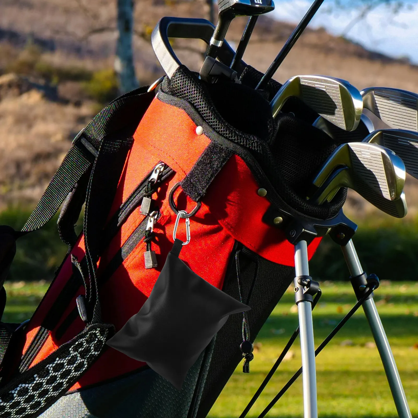 

Golf Tee Holder Pouch Compact Lightweight Design Secure Zipper Closure Versatile Storage for Tees Balls Golf