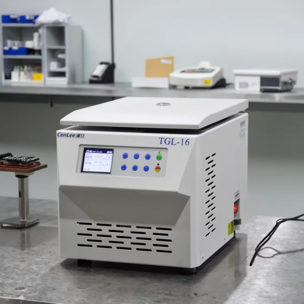 

CENLEE TGL-16 16000rpm Table Type Micro High-speed Refrigerated Centrifuge with 21532xg RCF Stainless Steel for Laboratory