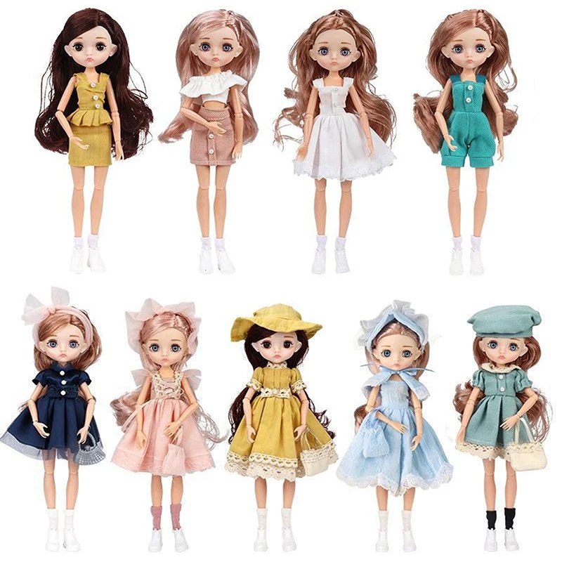 Cute 17cm / 26cm Fashion Girls Dolls Children Toys Delicate Princess Dolls Playhouse Doll Toys Kids Girls Toys Gift