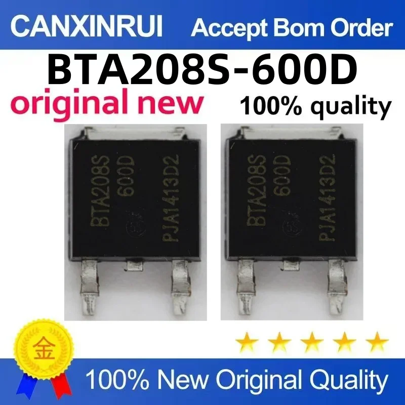 (5-100 pieces) Brand new original BTA208S-600D TO-252 SMT spot chip IC