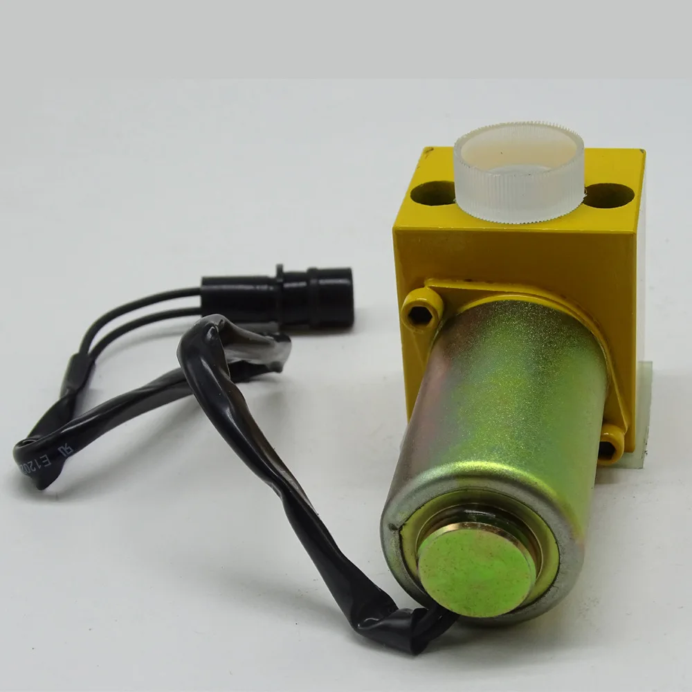 Main pump solenoid valve E320 with seat, hydraulic pump solenoid valve, excavator accessories