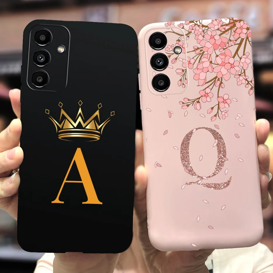 For Samsung Galaxy A14 Case F14 M14 Cute Crown Letters Cover Soft Silicone Phone Case For Samsung A14 SM-A145F Galaxy M14 Bumper