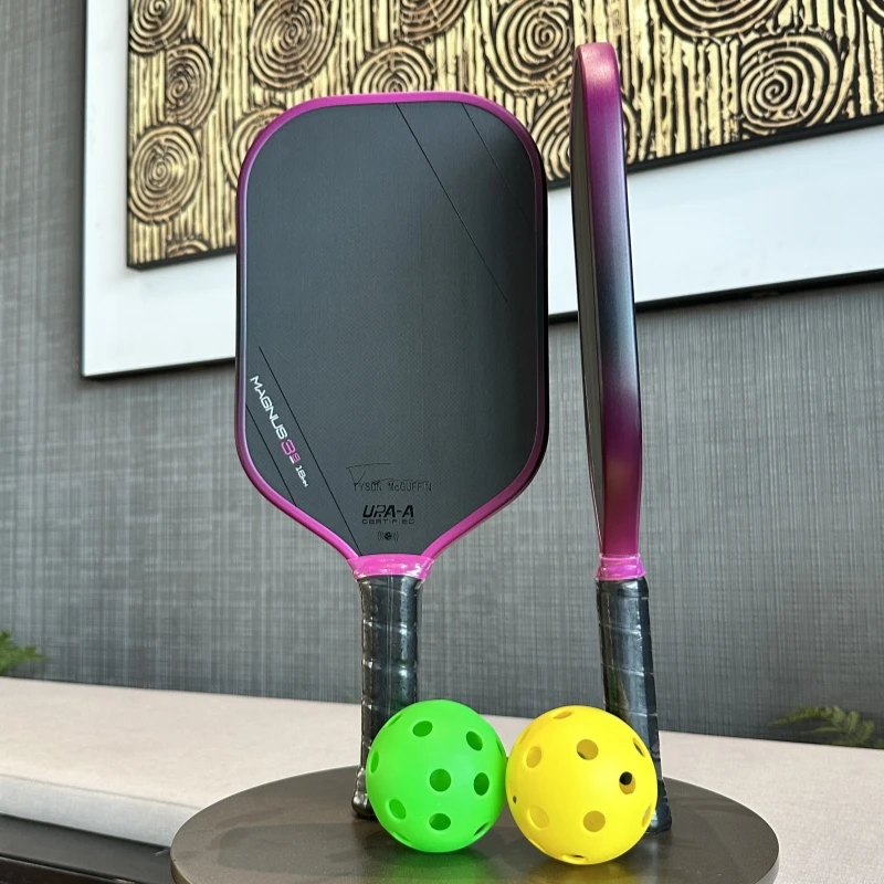 Hot Selling VYORA Magnus 3S Competition-Grade High-Quality Toray T700 Carbon Fiber Hot-Pressure Process Gen3 New Inner Core Pickleball Racket Pink