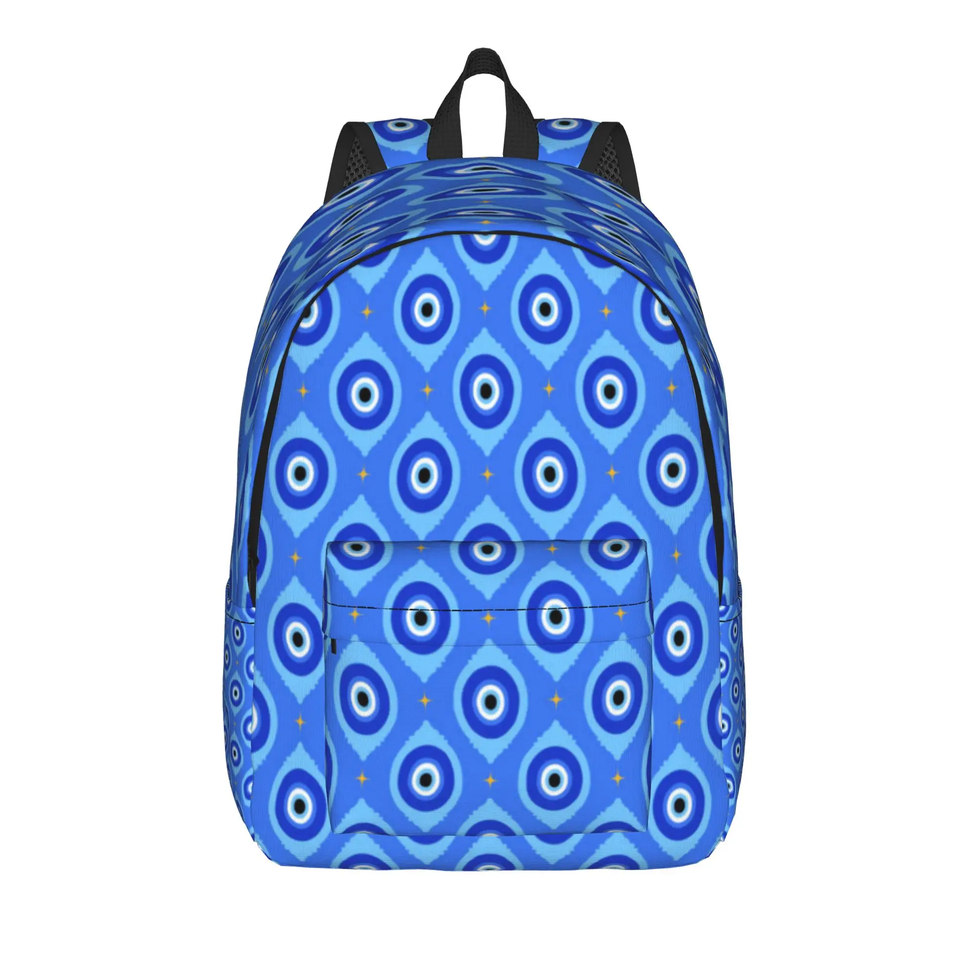 Evil Eye Turkish Mystic Greek Amulet Backpack  Youth Polyester Outdoor Style Backpacks Large Kawaii High School Bags Rucksack