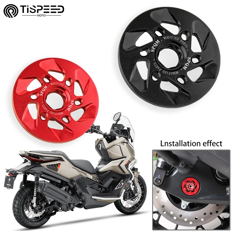 For Zontes 368G 368D 368K 368E 368M 368 G/D/K/E/M New Motorcycle Rear Axle Decorative Ring Rear Axle Metal Cover Rotating Cover