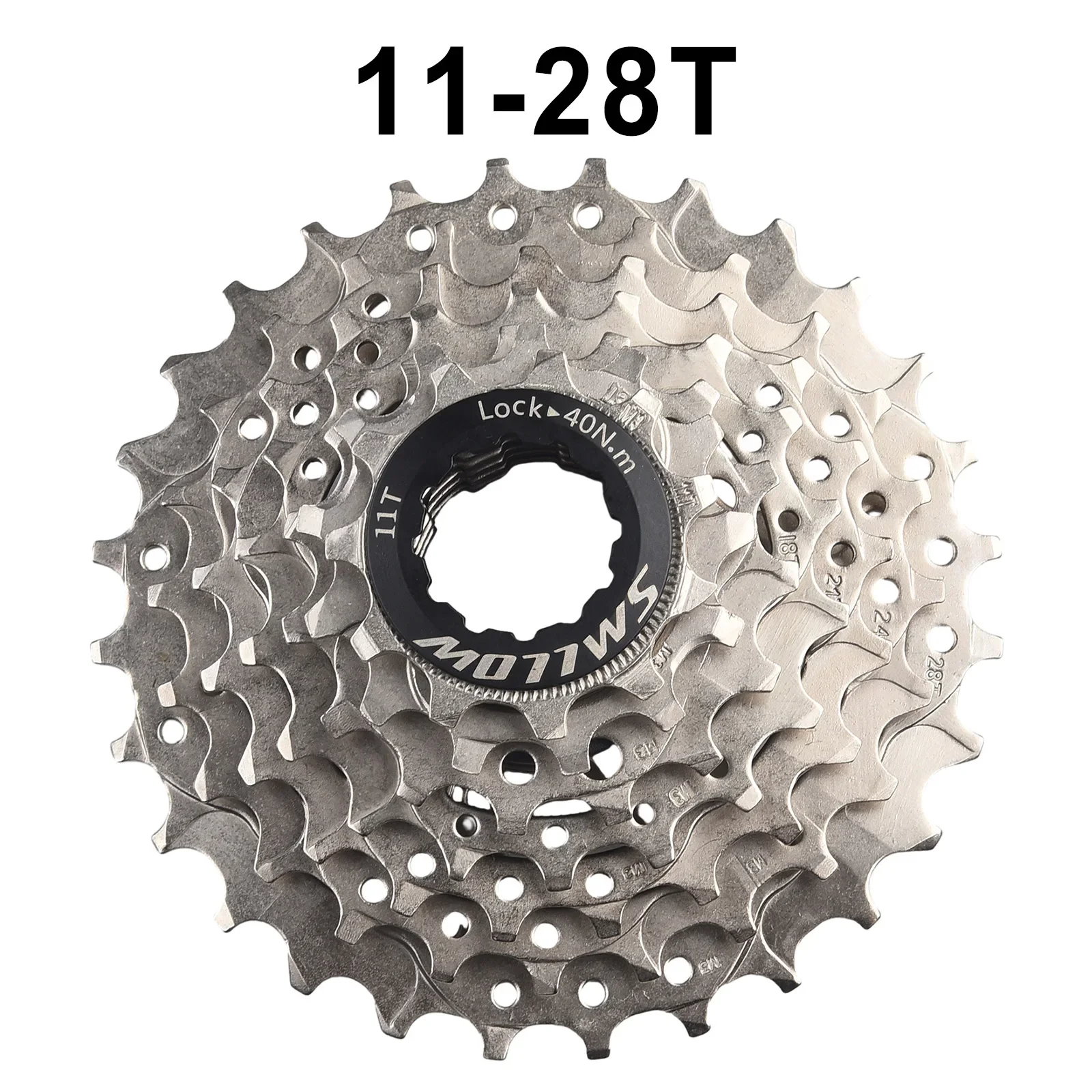 Bike Cassette Flywheel Cassette Flywheel Silver Sprocket MTB Mountain Rear Hub 11-28T 7 Speed 7S Bike Cassette