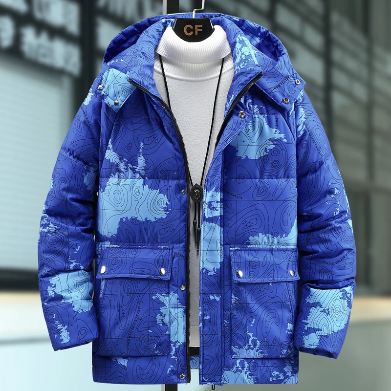 

Plus Size M-8XL Winter Padded Jackets for Men Hooded Nice New Brand Fashion Men's Winter Coats Thick Warm Casual Loose Parkas