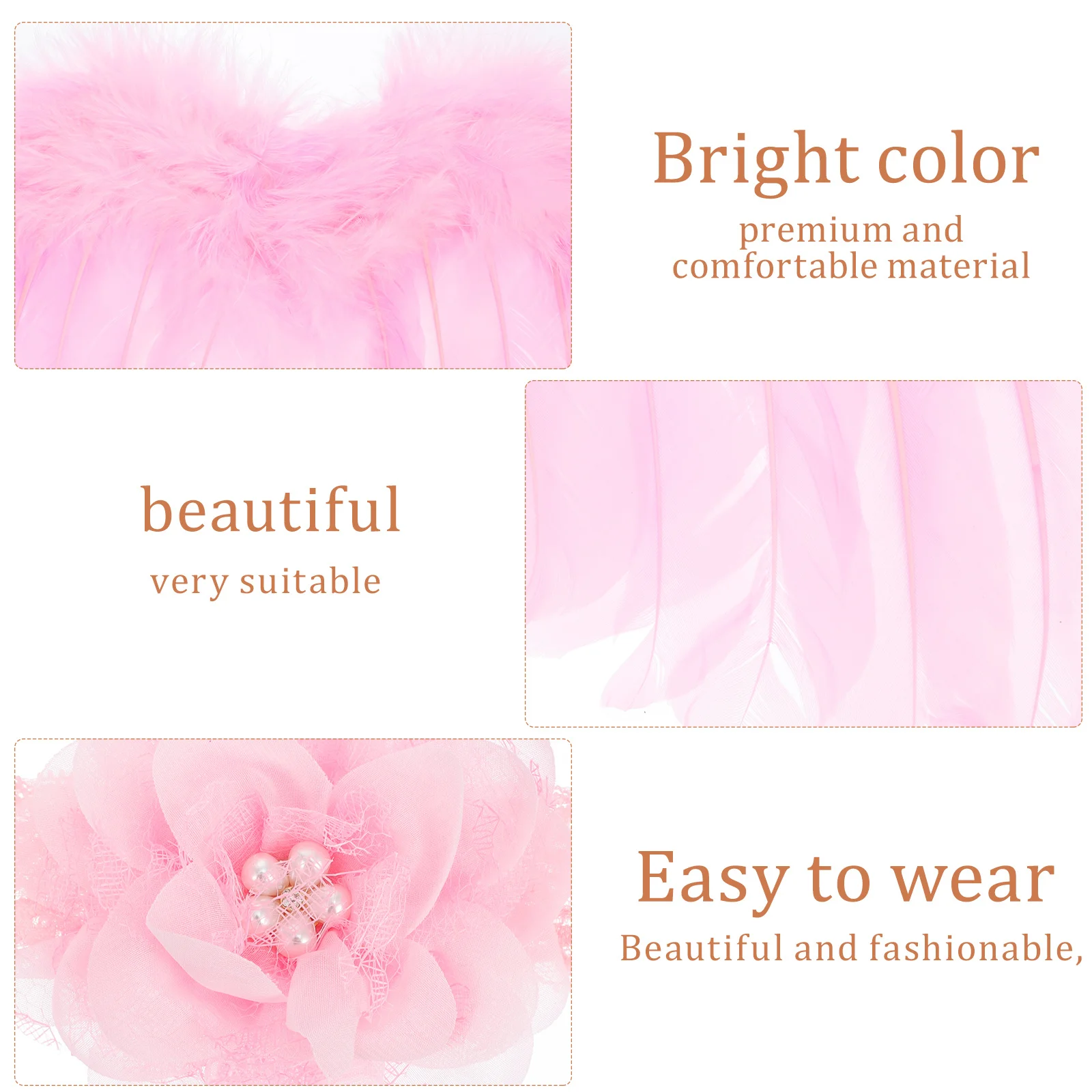 

1Set Baby Photo Prop Flower Headband Beautiful Design Ideal for Infant Photography Wing