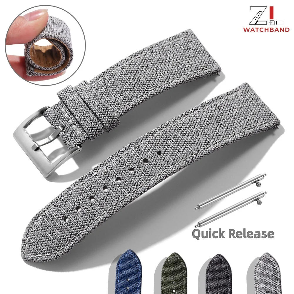 Bracelet de montre en toile de voile 20mm 22mm pour Seiko, bracelet de montre en tissu imperméable à dégagement rapide, bracelet de haute qualité pour femmes et hommes