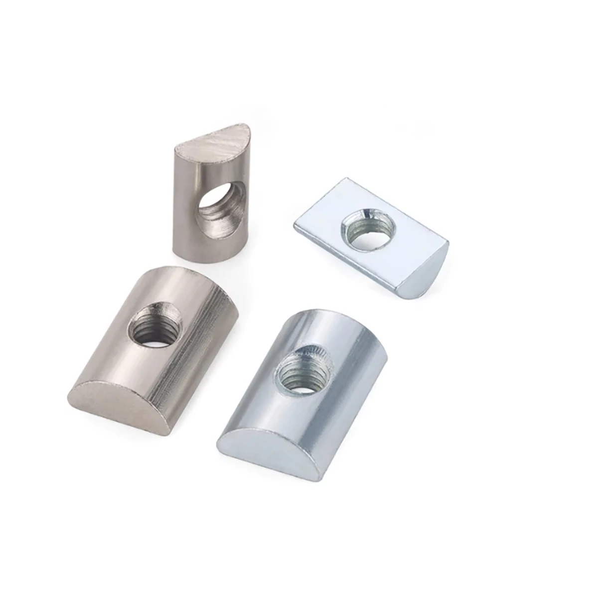 Carbon Steel Galvanized Half Round Nut / Rectangular Screw Cap M4-M8