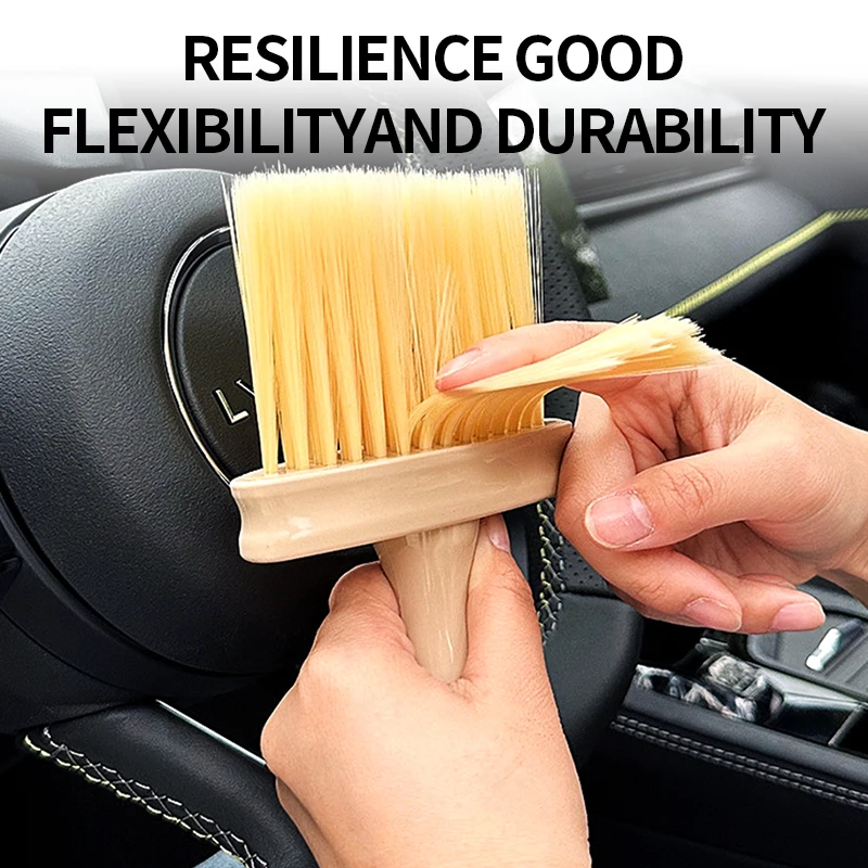 Car Wash Brush Dust Remover Car Air Conditioner Outlet Dust Removal Brush Soft Bristles Brushes for Car Cleaning Tools