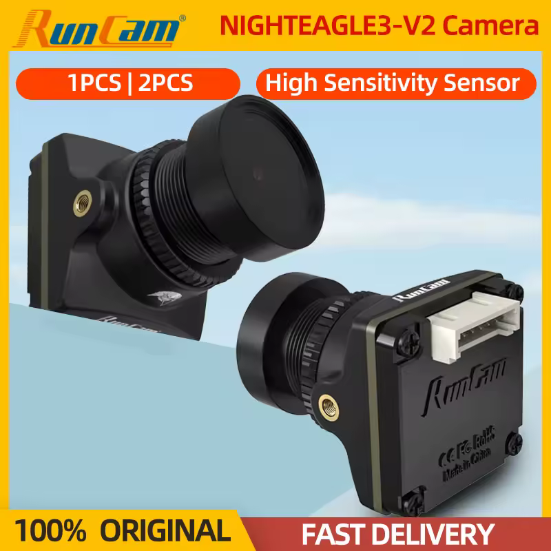 RunCam Night Eagle 3 V2 FPV Camera Starlight Night Vision Camera 1500TVL 16:9/4:3 NTSC/PAL per RC FPV Racing Drone