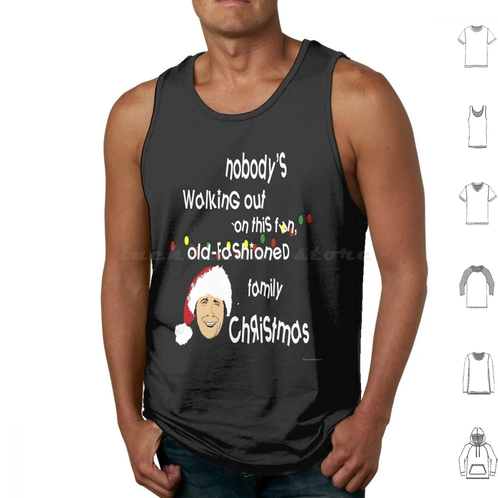 Clark Griswold Wisdom Tank Tops Vest Sleeveless Christmas Vacation Christmas Humorous Funny Holy Shit Hallelujah Wheres The