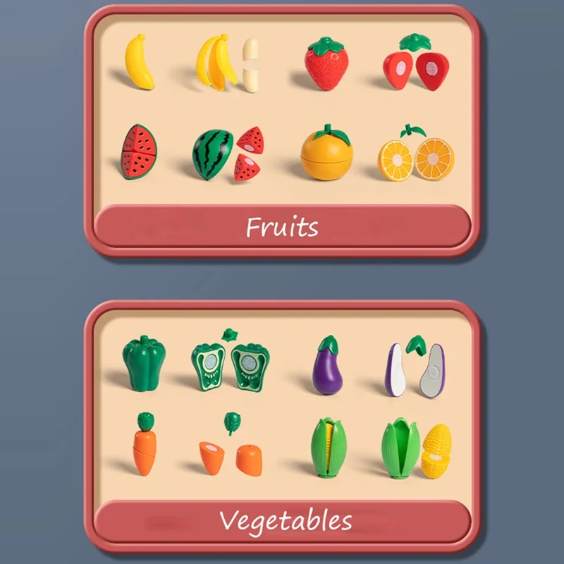 Jugar comida de juguete de cocina, comida de imitación, juego de cocina, accesorios de juguetes, regalos de cumpleaños para niños y niñas de 3 4 5 años