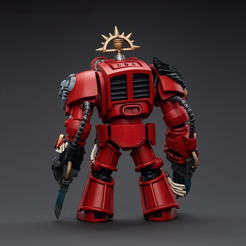JOYTOY Warhammer 40K Blood Angels Terminadores de asalto Hermano Tyborel 1:18 Figura de acción, modelo de colección regalo para adultos
