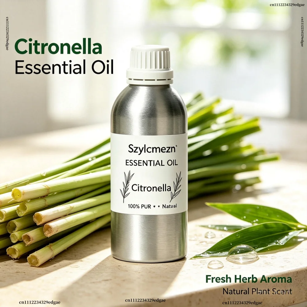 Pure Plant Essential Oil For Reed Diffuser Humidifier Undiluted Citronella Aromatic Oil