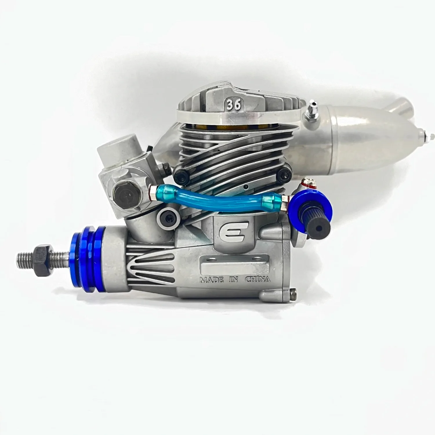 5.81CC Model Aircraft Engine Metal E36 Methanol Engine Two-Stroke Fixed-Wing 36 Level Engine Model Toy