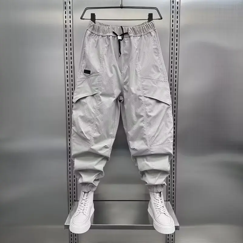 

Мужские повседневные брюки-карго Harlan, летние модные быстросохнущие свободные брюки, уличные дышащие свободные брюки, шаровары, мужская одежда
