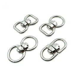 10/20pcs/pack Silver Metal Swivel Hook Clasp Key Chains Keyrings Connectors For Lanyards Paracord Handbag Bag Parts