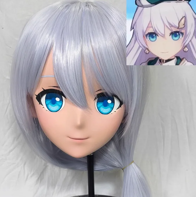 

(GLA014) индивидуальный персонаж Crossdress для женщин/девочек, смола, половина/полная голова с замком, косплей, японское аниме, роль, маска кигуруми