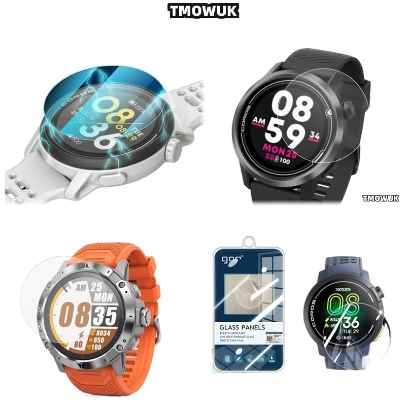 

For Coros PACE 2 3 42 46 MM APEX 2 Pro VERTIX 2 2S HD Screen Protector Tempered Glass 9H Smart Watch Safeguard Film