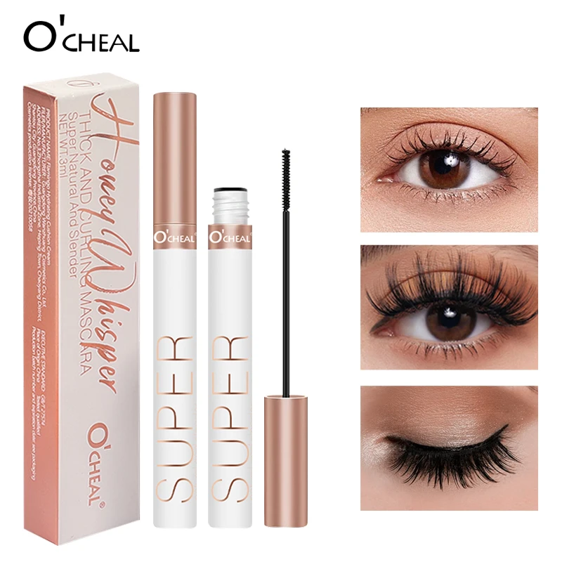 O'cheal-Mascara noir pour les cils, brosse à cils, injoptics 3D, recourbement, allongement des yeux, maquillage de beauté, extension cosmétique