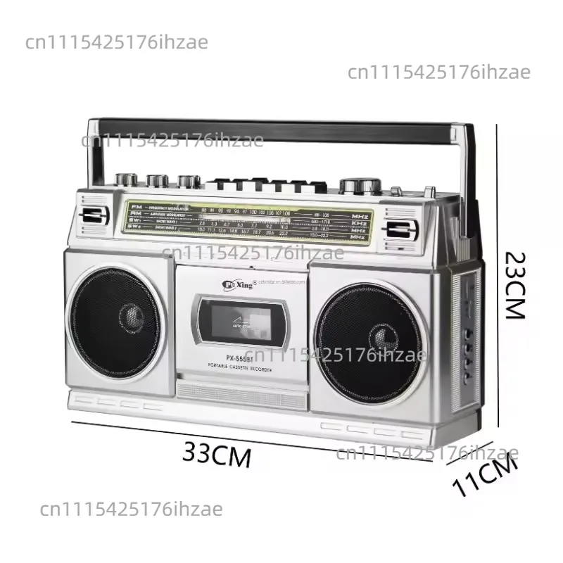Suitable for Tape Recorder Dual Speaker Desktop  Multiband Recorder Radio FM