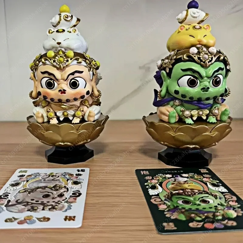 Hot Sale Genuine Blind Box Fufu Stickers Huigen Figurines New Years Wishe Good Luck Toy Cultural And Creative Bodhisattva  Gifts