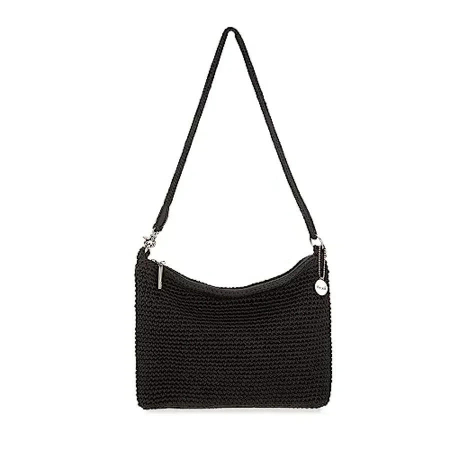 Sac à bandoulière convertible Lumi - Sac à main pour femme pour les voyages quotidiens, petit sac à bandoulière 3-en-1 en cuir crocheté