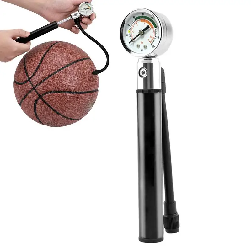 Bicycles Pump Tire Pressure Gauge Aluminum Alloy Bicycles Tire Pump Bikes Pump High Pressure Inflator Pump Portable Air Pump