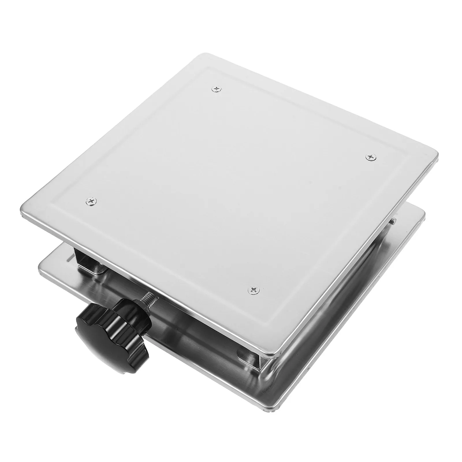 Adjustable Stainless Steel Laboratory Lift Stand 200x200mm Scissor Jack Platform Table Lifting Jack Manual Lift Stand