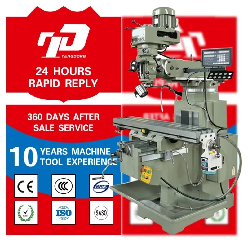 Factory Direct Sale Precise New Style Vertical X6325 Turret Radial Milling Machine H4 R8 Spindle Taper Multi-Voltage