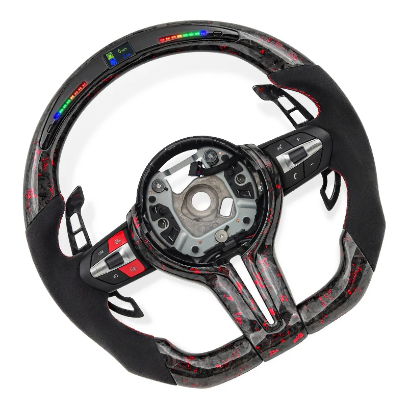 For BMW Steering Wheel F01 F02 F10 F11 F20 F21 F22 F30 F31 F32 F36 F82 M3 M5 E90 3Series 5Series Forged LED Steering Wheel