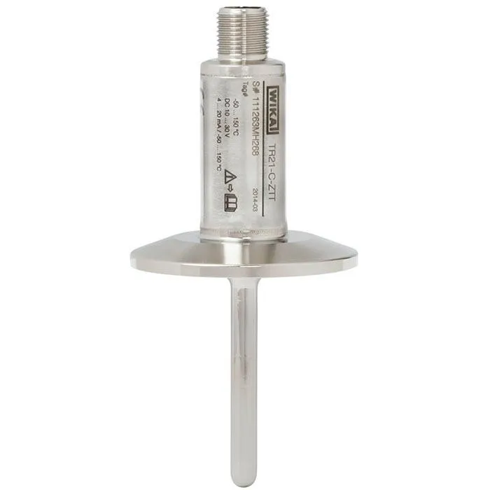 TR21-C Miniature Hygienic Temperature Sensor Resistance Thermometer with Sterile Connection German WIKA Pressure Sensor