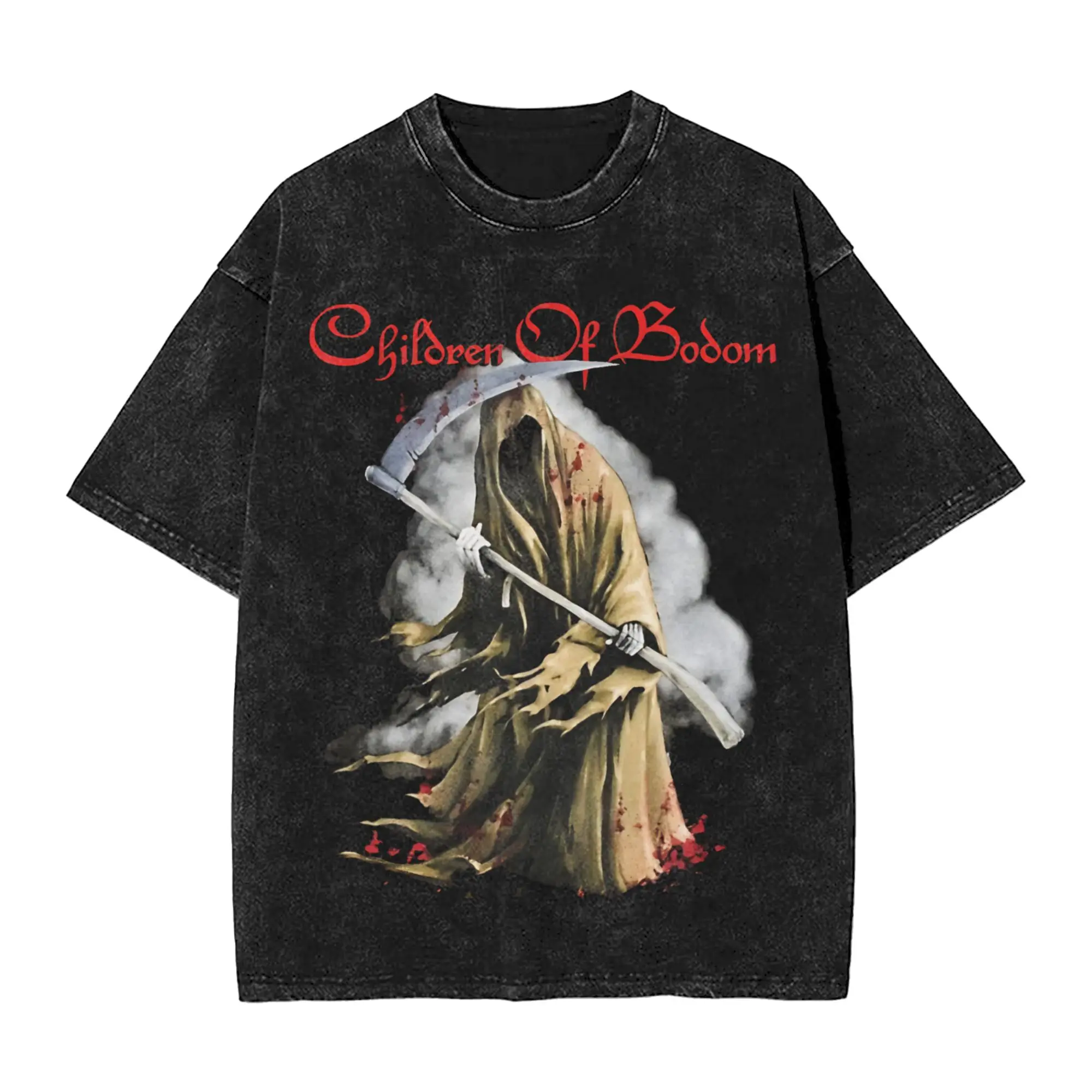 Children Of Bodom T Shirt for Men 100% Cotton Vintage T-Shirt Crew Neck  Tee Shirt Short Sleeve Clothes Gift Idea