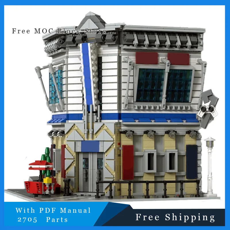 

2705 Запчасти MOC Club Catalan Модульный ночной клуб и аркад Яркие, динамические и универсальные модели DIY Строительные блоки Игрушки на день рождения Подарок
