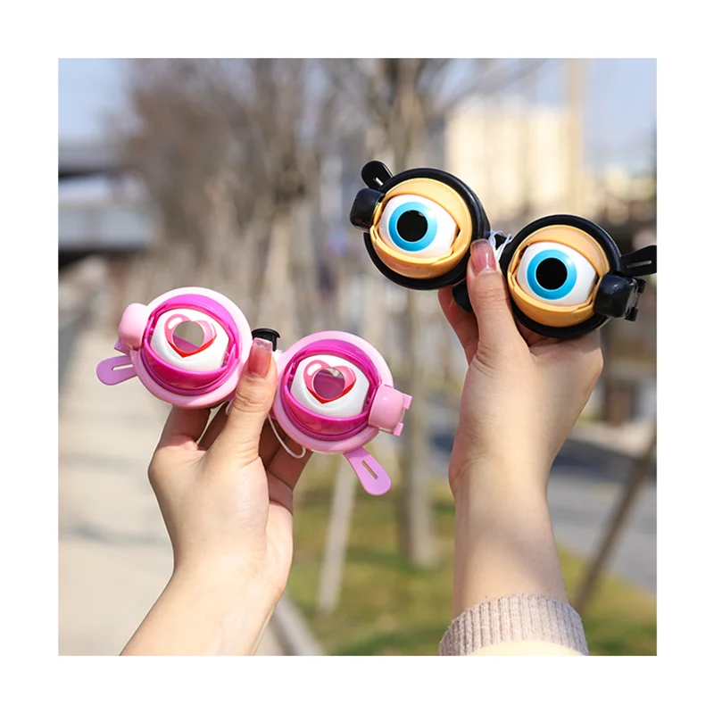 Crazy Glasses New Strange Spoof Toys Selfie Video Funny Sand Sculpture Toys Party Decor Accessories Pull String Wink Kids Gifts