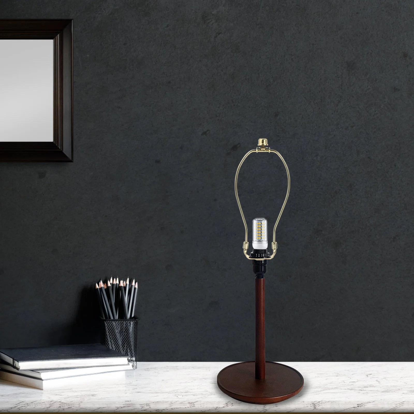 Kit di 2 Supporti per Paralume, Parti di Ricambio Robuste e Antiruggine per Lampade da Tavolo e da Terra, Accessori per Illuminazione Casa e Ristorante