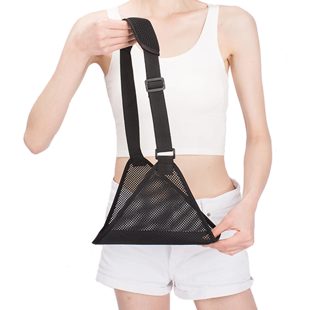 Adjustable Arm Sling, Breathable Mesh Arm Support Strap, Lightweight Shoulder Immobilizer, Stabilizer for Elbow Wrist Injuries