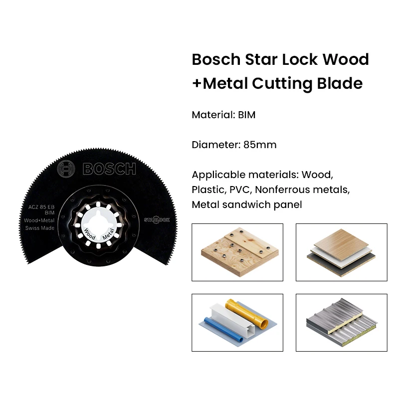 Bosch Starlock Accessory Wood Pvc Plastic Metal Cutting Saw Blade for Bosch Gop Series GOP12V-28 GOP30-28 GOP185-LI Power Tool