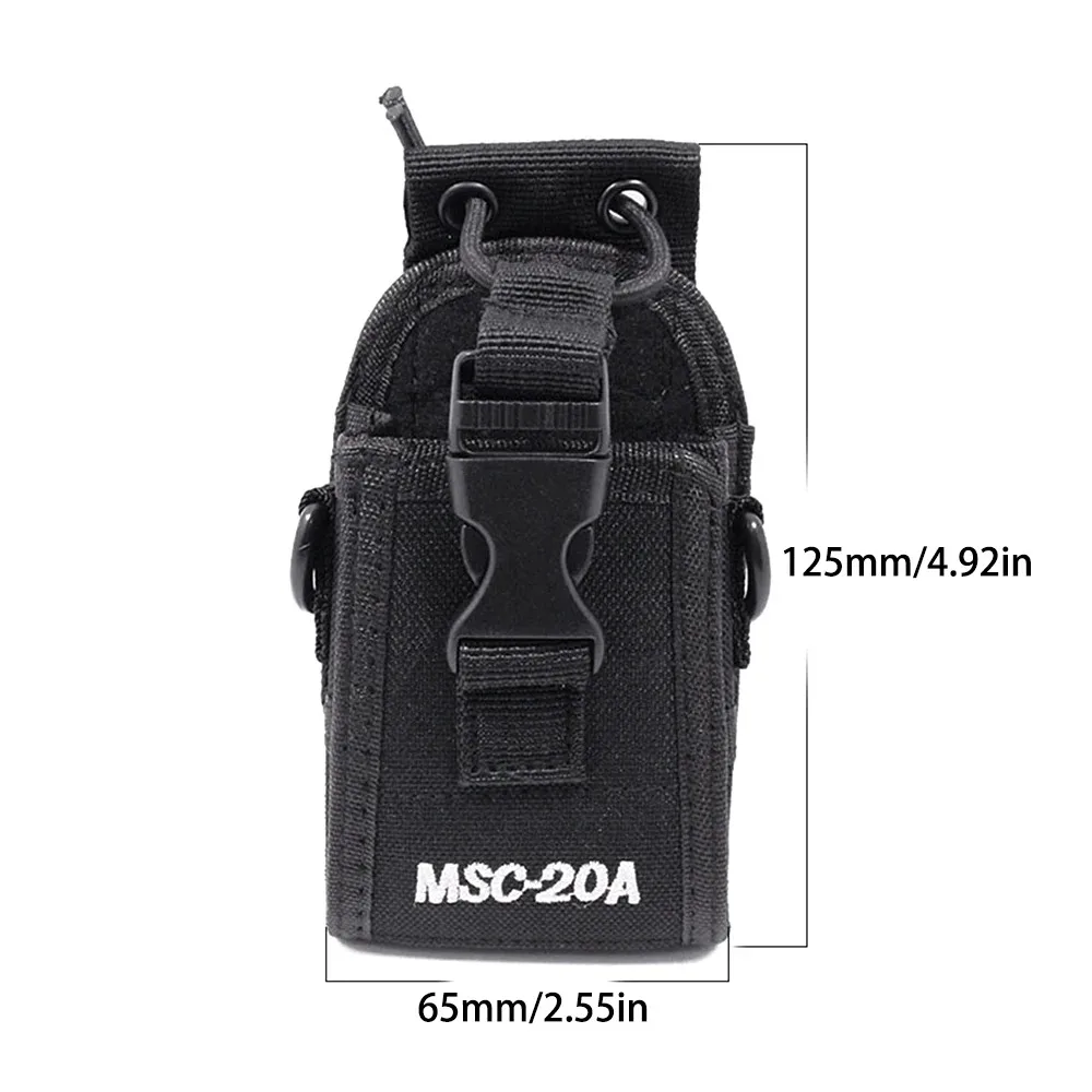 MSC-20A ไนลอนกระเป๋าเครื่องส่งรับวิทยุสำหรับเคนวูด บาโอเฟิง UV-5R BF-888S UV-82 วิทยุกระเป๋าแพคเกจกระเป๋ากรณี